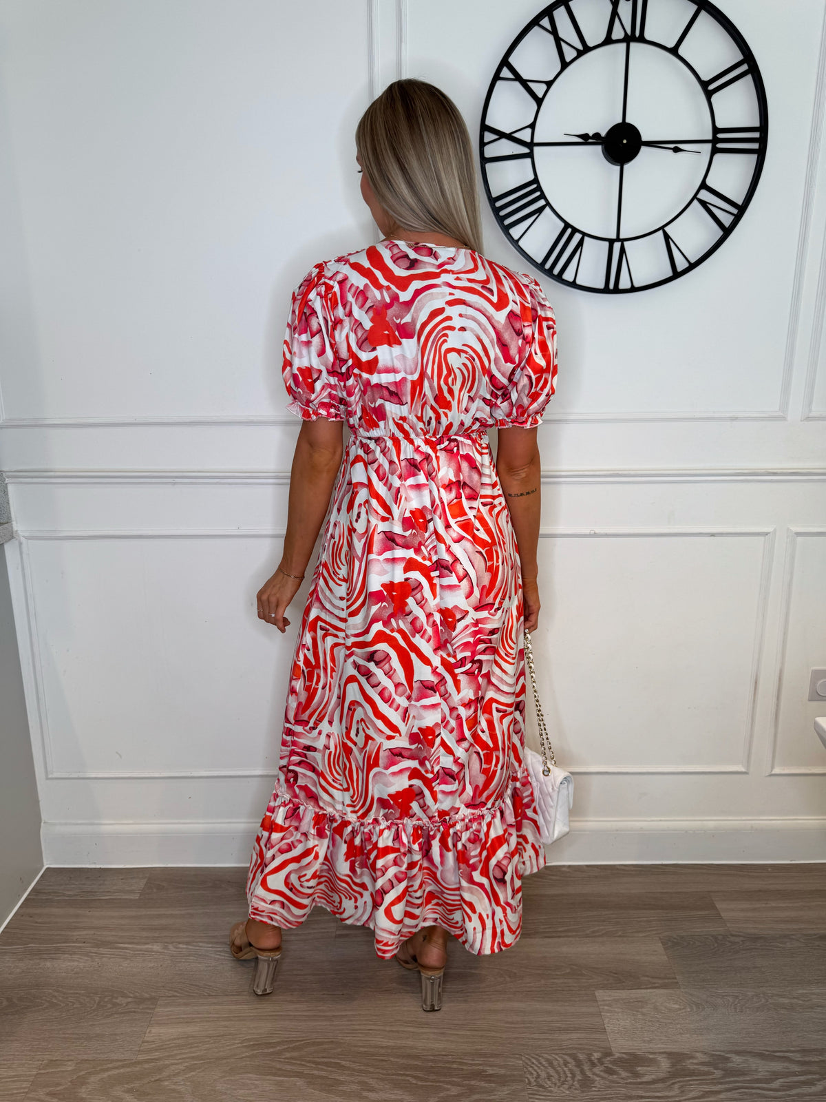Camilla Abstract Keyhole Maxi Dress