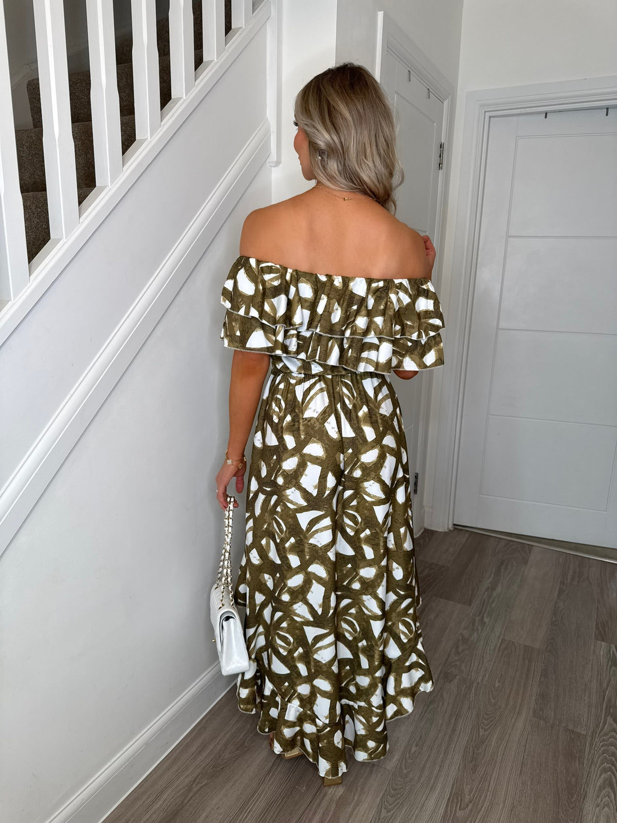 Green Abstract Celine Dress