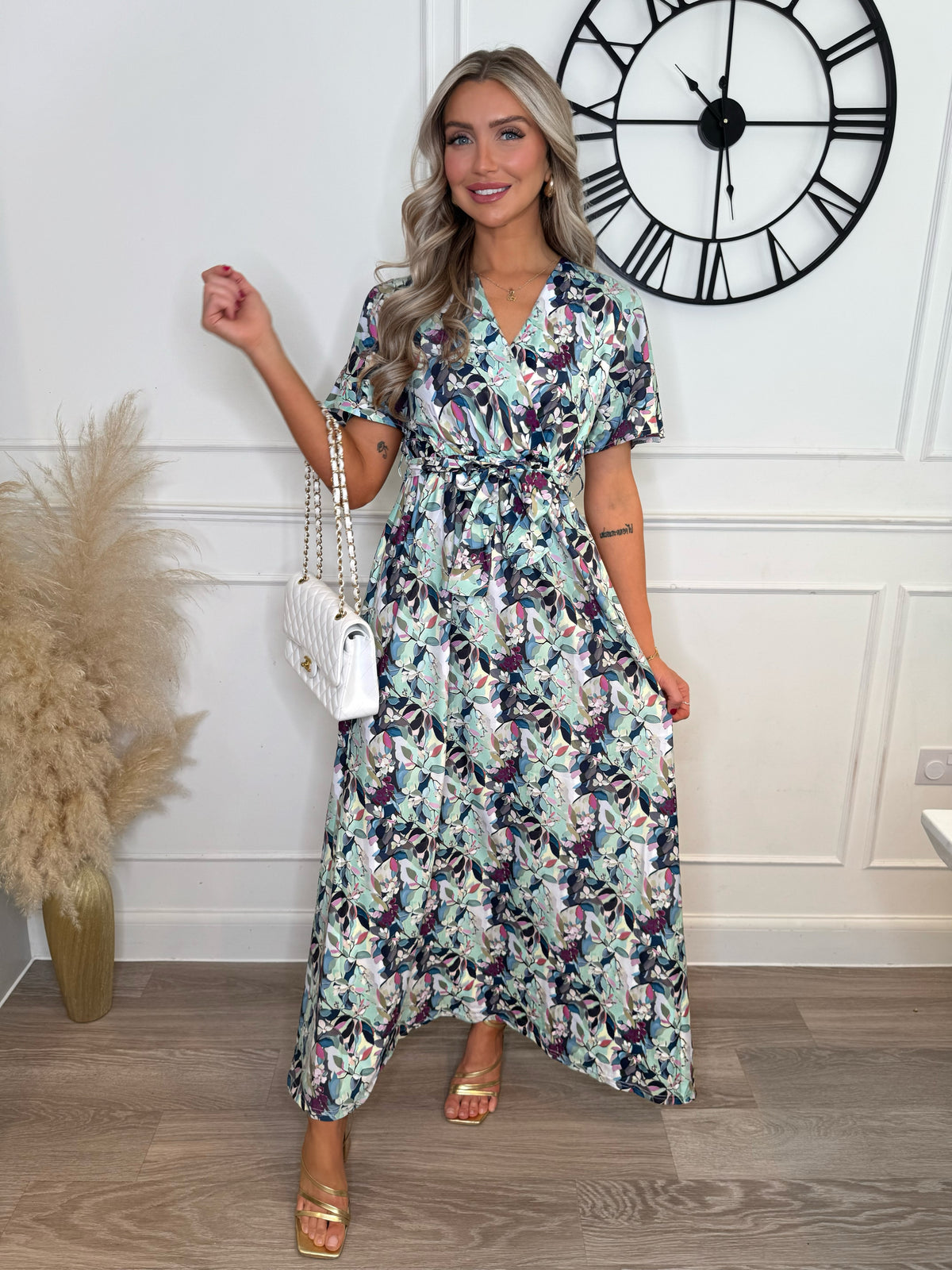 Blue Tropical Makayla Maxi Dress