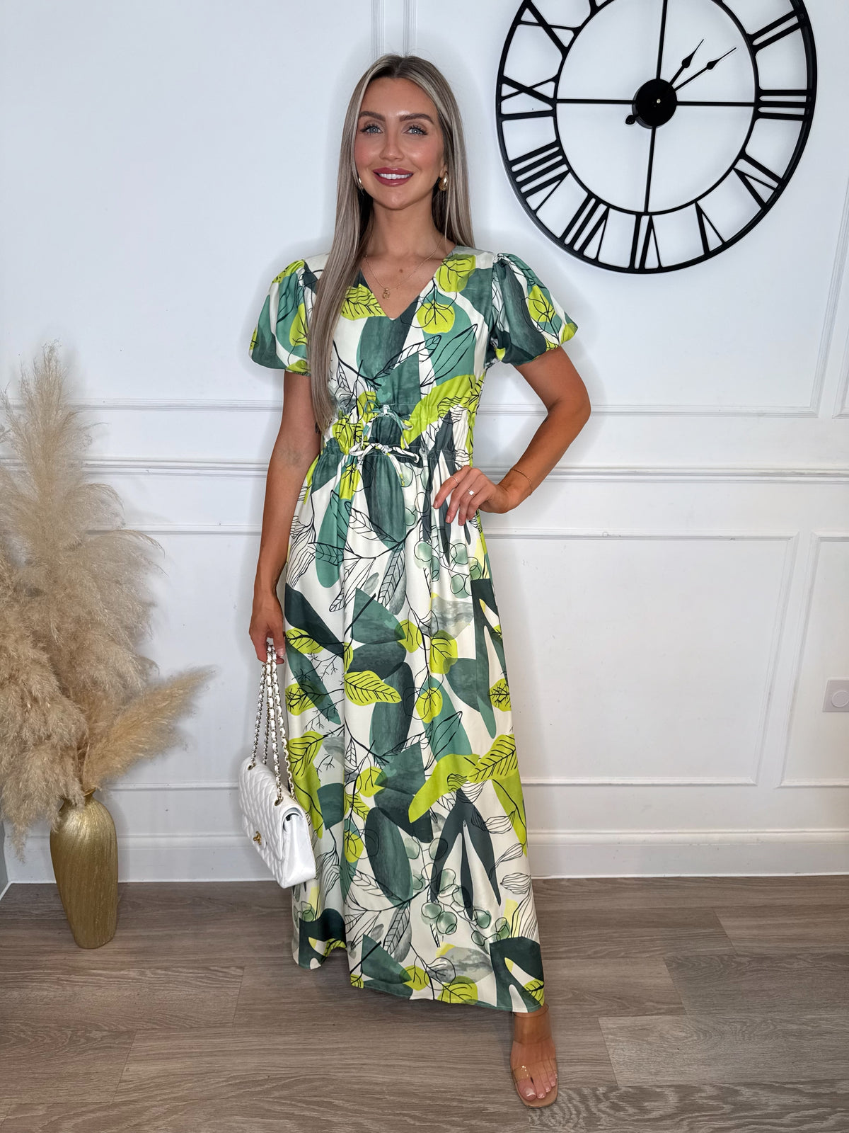 Alaska Floral V Neck Maxi Dress